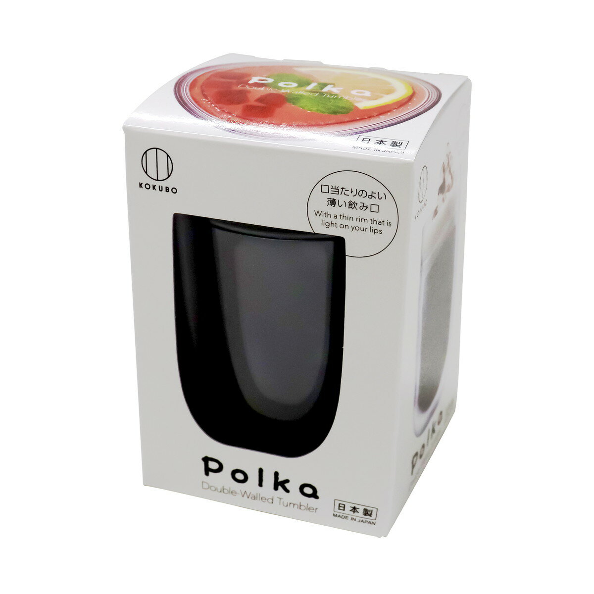 【送料込・まとめ買い×3個セット】小久保工業所 KOKUBO Polka グラス グレー タンブラー(3)