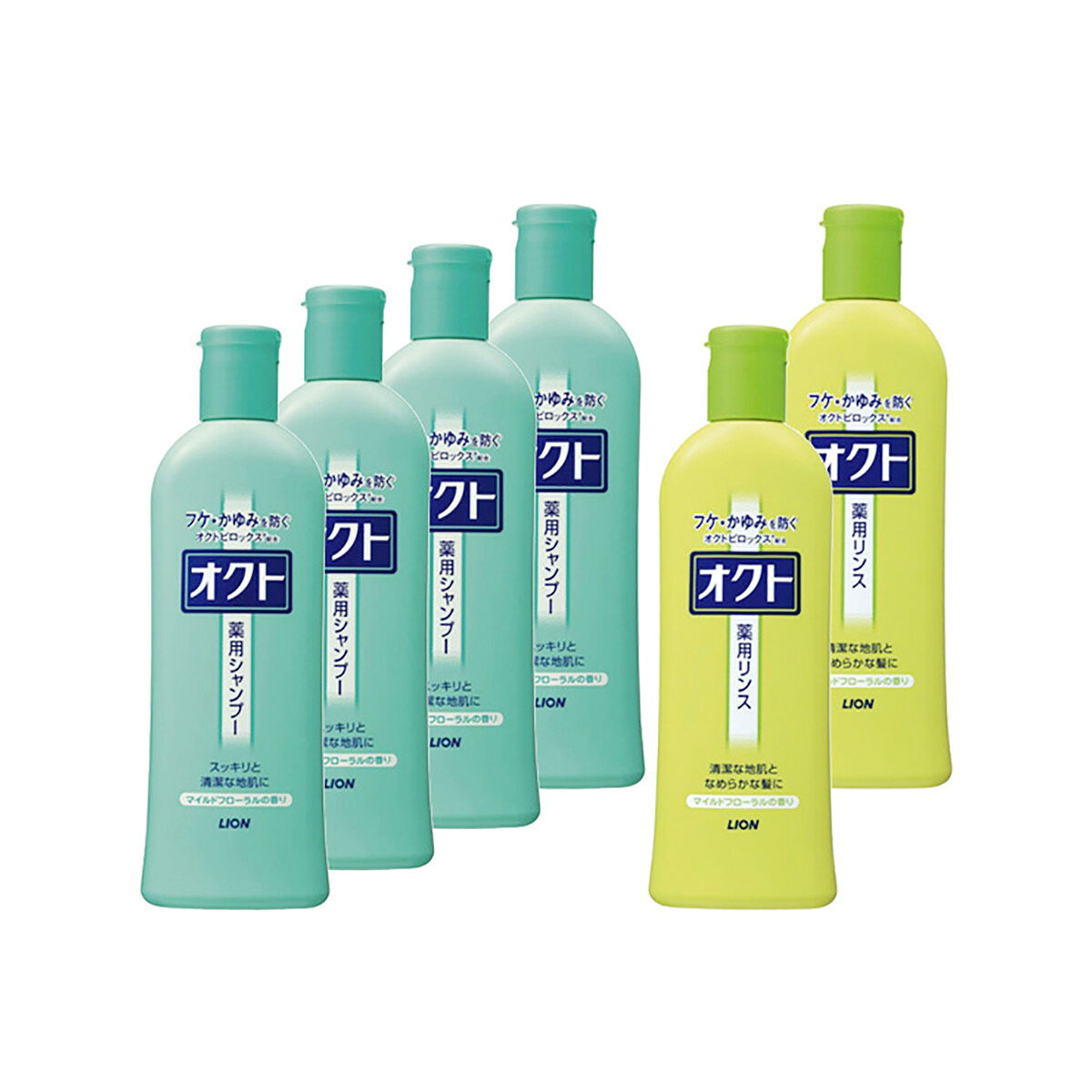 【送料込】ライオン オクトシャンプー・リンスセット ( 4903301437239 4903301437246 )
