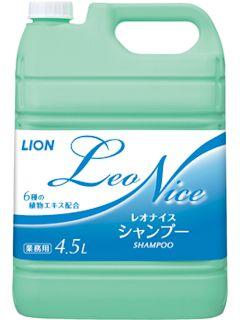 【送料込・まとめ買い×4点セット】【業務用】ライオン　レオナイス　シャンプー　4．5L さわやかなグリーンフローラルの香り( 4903301182665 )