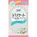 【送料無料・まとめ買い×5】ユニ・チャーム ソフィ デリケート ウェットシート グリーンの香り 6枚×2 ×5点セット（4903111345441）