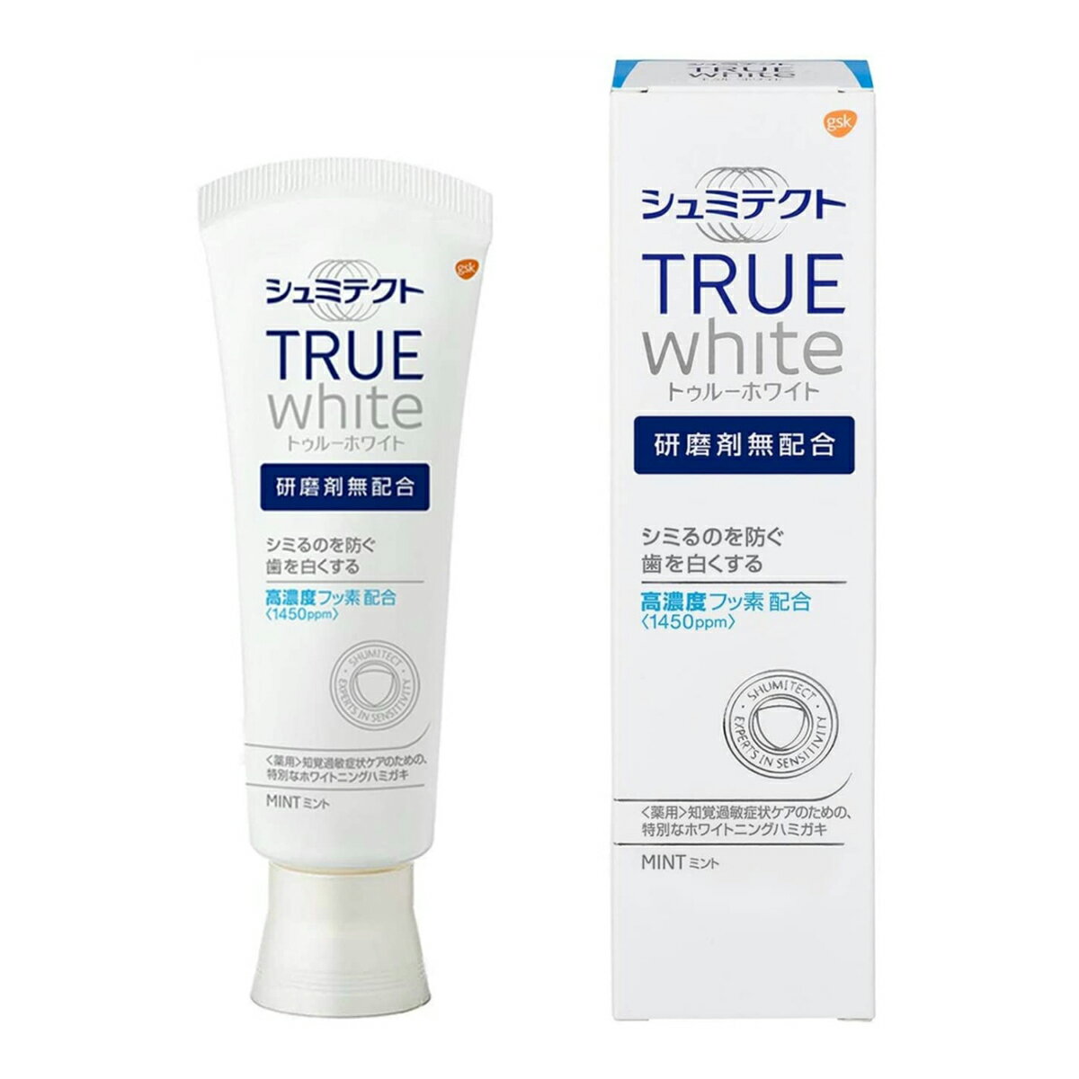 アース製薬 シュミテクト トゥルーホワイト 80g 医薬部外品 知覚過敏歯磨き ホワイトニング 4901080769510 