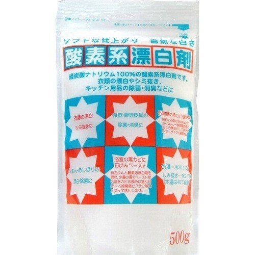 【送料込・まとめ買い×4点セット】地の塩社 酸素系漂白剤　500g ( 過炭酸ナトリウム ) ( 4982757811169 ) 1