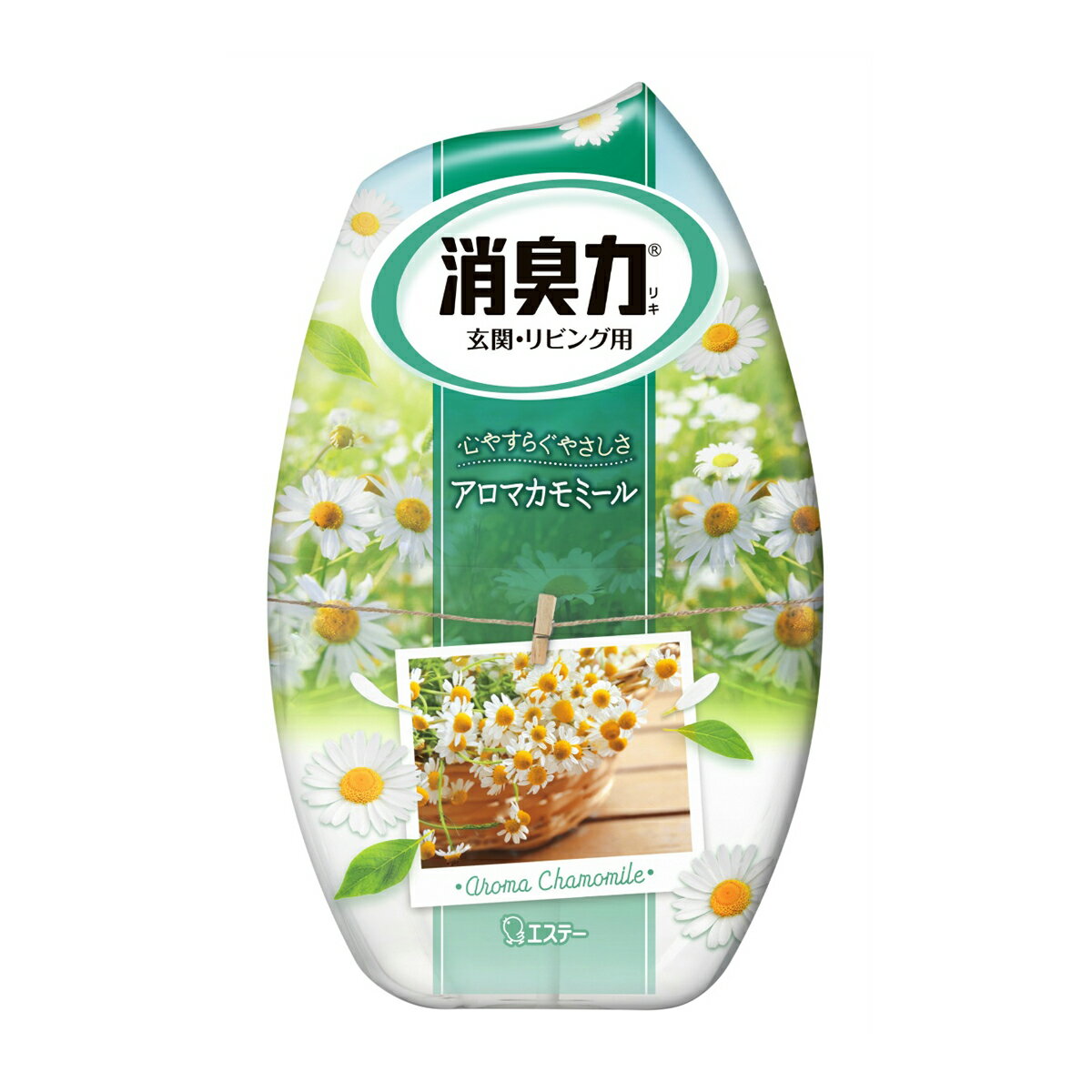 楽天姫路流通センター【送料込】エステー　お部屋の消臭力 寝室用 アロマカモミール 400ml　* リラックス特集 芳香消臭 *×18点セット　まとめ買い特価！ケース販売 （ 4901070118649 ）