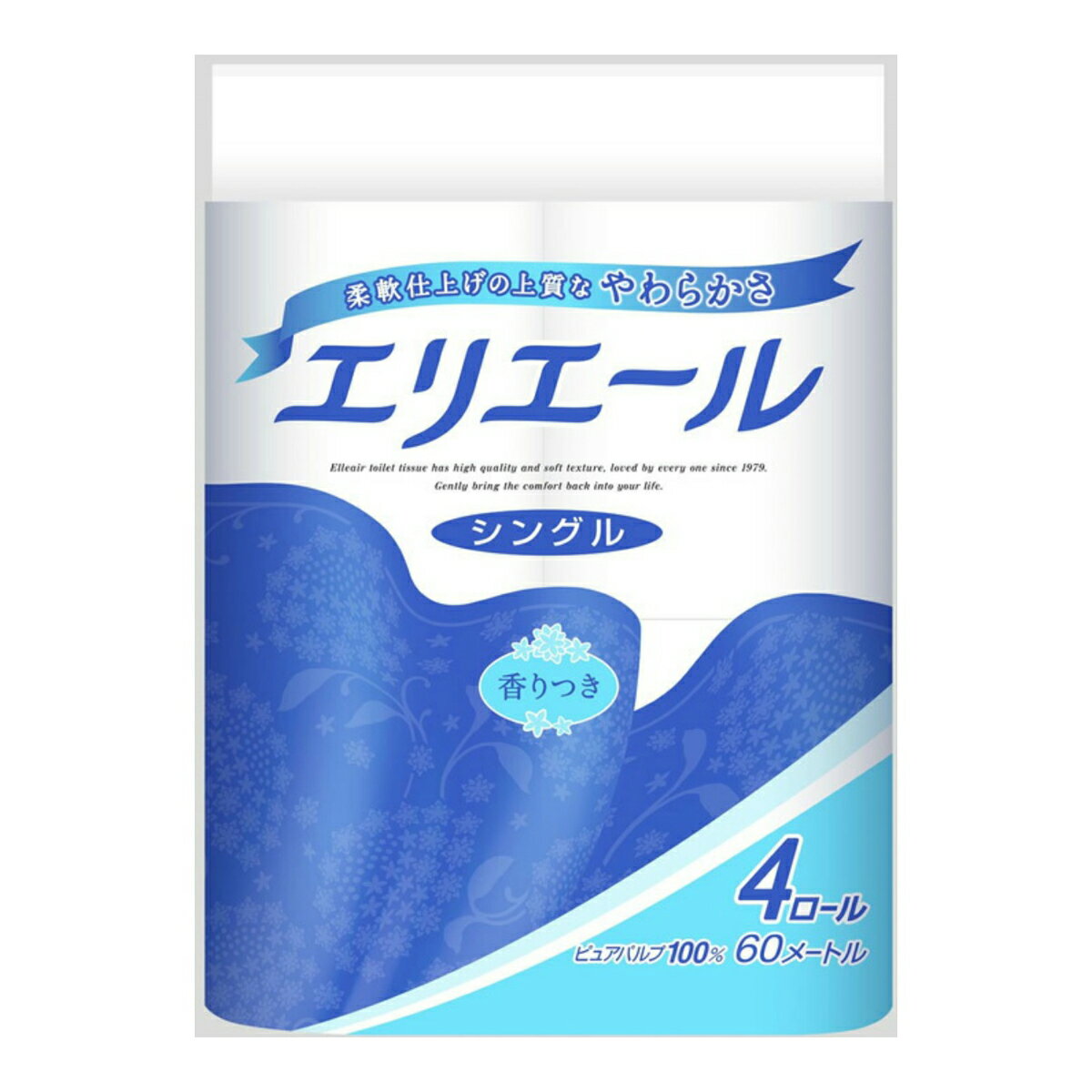 【週替わり特価D】 【大王製紙】エリエール トイレットティシュー4ロール　シングル ( トイレットペーパー4RS ) ( 4902011720013 ) ※お一人様1点限りのサムネイル