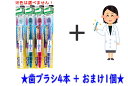 【4本+おまけ付き】エビス プレミアムケア ハブラシ 歯の美白 6列 コンパクト ふつう ×4本セット+おまけあり(4901221360613 )※色は選べません おまけは選べません