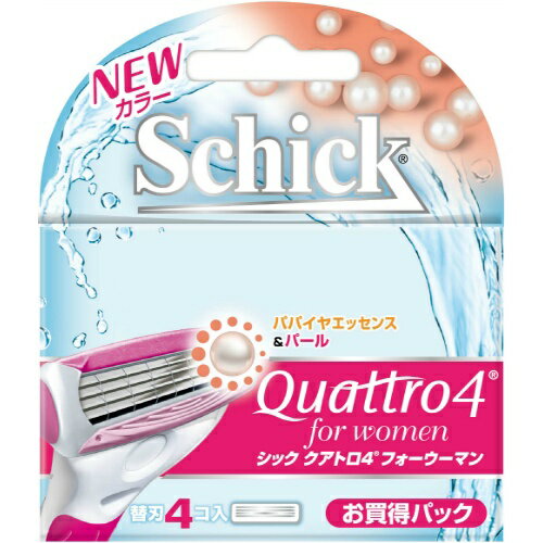 【送料込・まとめ買い×288】シック クアトロ4 フォーウーマン 替刃 4コ入 ×288点セット（4891228302801）