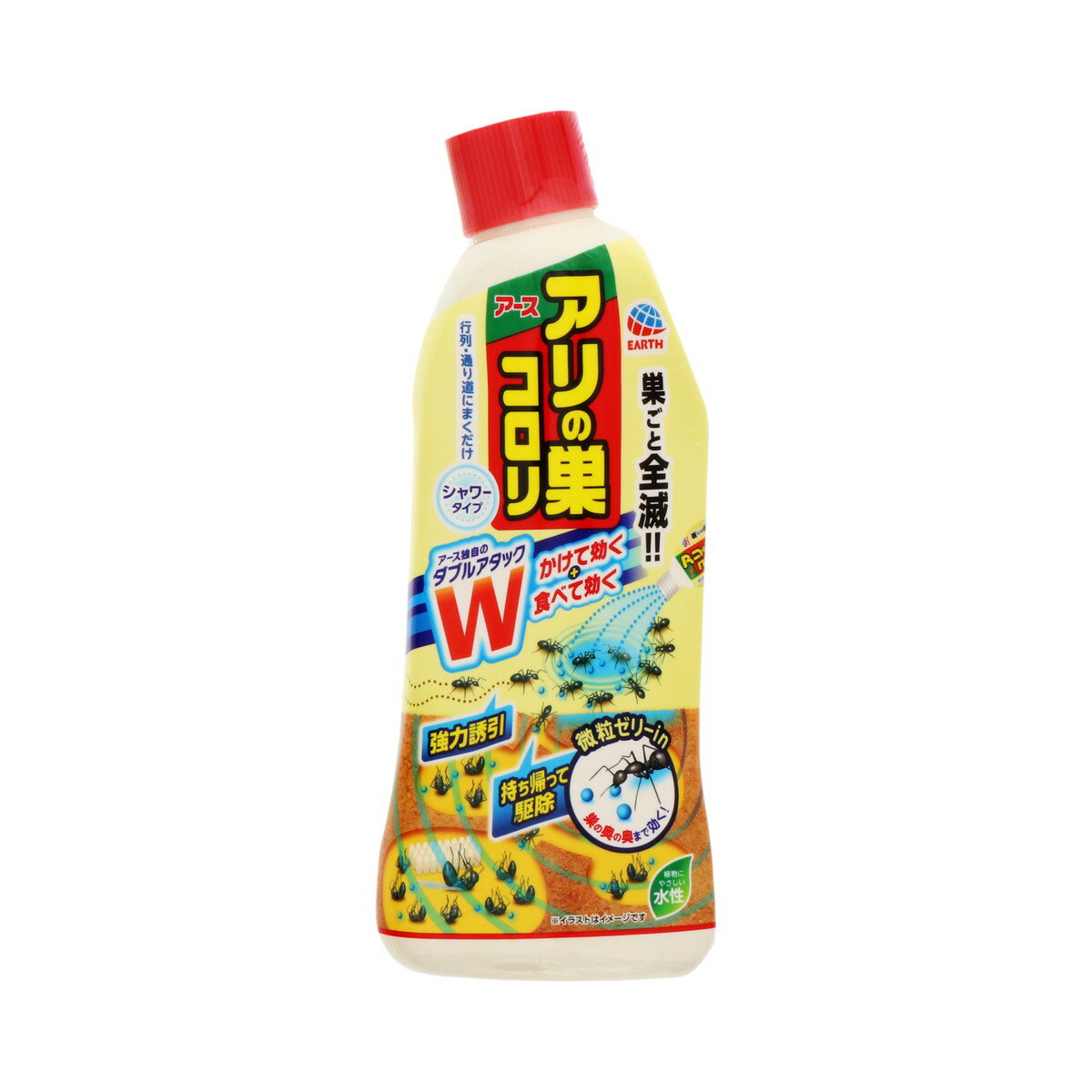 【令和・早い者勝ちセール】アース製薬 アリの巣コロリ シャワータイプ 500ML ( 殺虫剤 アリ用 ) ( 4901080255211 )※無くなり次第終了