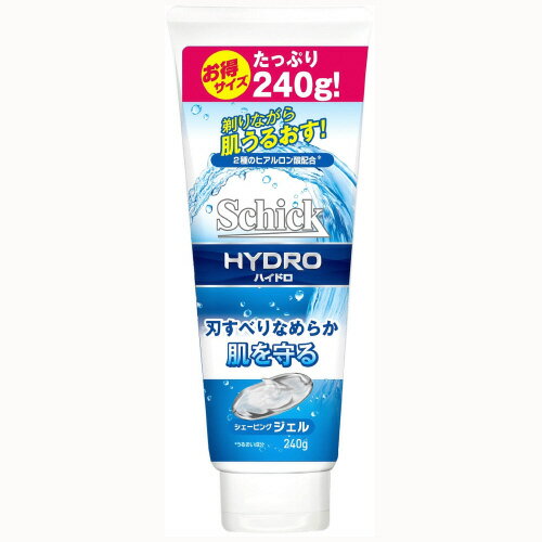 シック ( Schick ) ハイドロ シェービングジェル 240G お得サイズ(シェービングフォーム ジェル 男性用シェービング剤)( 4903601650765 )※パッケージ変更の場合あり