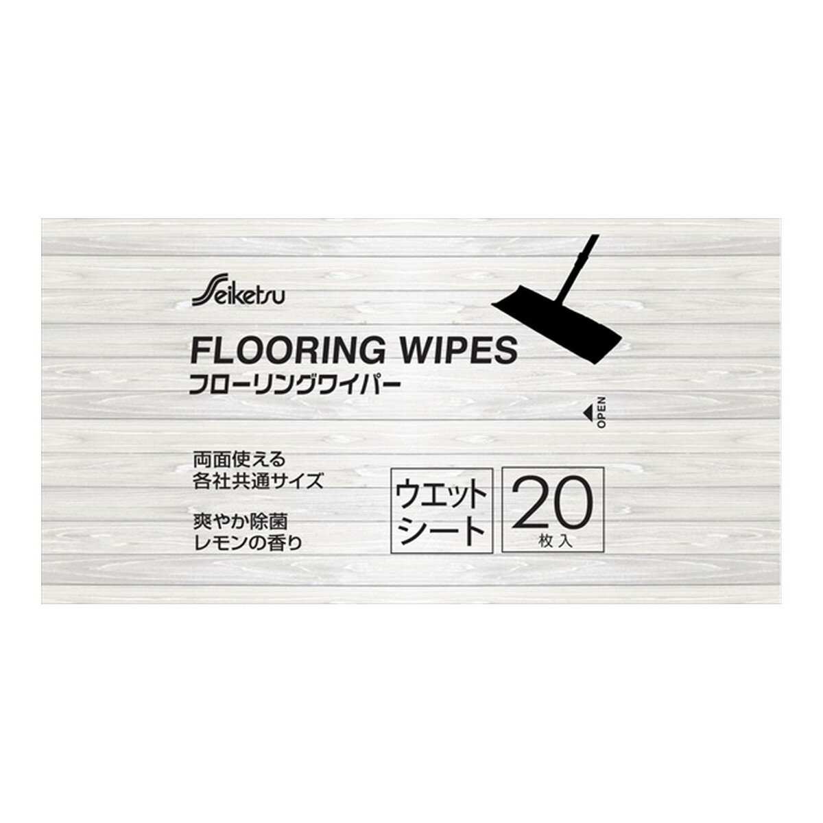 セイケツ フきとれーる ウェットタイプ 20枚入り KW-20 ( フローリングワイパー用のウエットシート各社共通タイプ ) ( 4976797115059 )