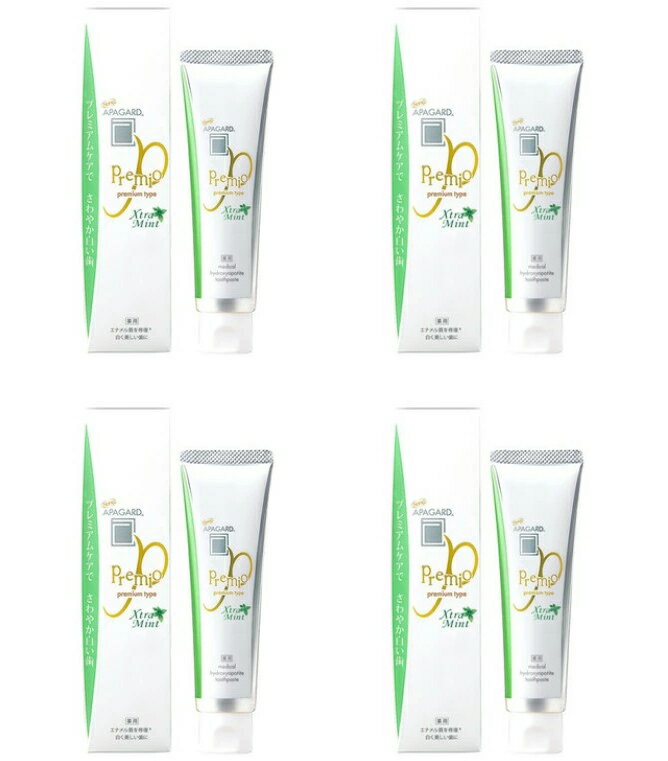 【送料込・まとめ買い×4】サンギ アパガード プレミオ エクストラミント 105g ×4点セット 薬用 美白ハミガキ(4987643122206)