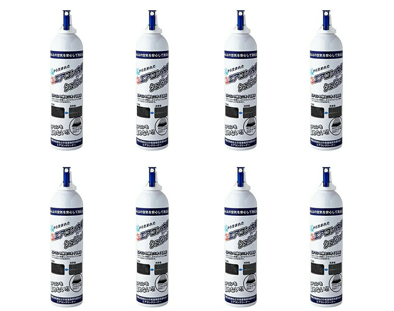 【送料込・まとめ買い×8】ケミコート　超電水エアコン内部クリーナーシュ！シュ！420ML　本体×8点セット（4522994005015）※パッケージ変更の場合あり