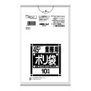 日本サニパック　業務用ポリ袋　45L　N-49　白半透明　0.040mm　10枚入り（　ぽり袋　ゴミ袋　）×040点セット（4902393264495）