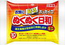 【10点セットで送料無料】【興和】【ホッカイロ】ホッカイロ　ぬくぬく日和　貼るミニ10個 ( 衣類に貼るタイプの使い捨てカイロ　温度持続時間は10時間 ) ×10点セット　★まとめ買い特価！ ( 4987067829903 )