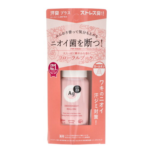 【送料込・まとめ買い×5個セット】ファイントゥデイ エージーデオ24 薬用 デオドラント ロールオンDX フローラルブーケ 40ml 【送料込・まとめ買い×5個セット】ファイントゥデイ エージーデオ24 薬用 デオドラント ロールオンDX フローラルブーケ 40ml
