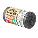 【送料込・まとめ買い×80点セット】ハウスホールドジャパン RR07 ロール レジ袋 サニタリー 7L 黒 30枚
