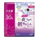 【令和・早い者勝ちセール】大王製紙 エリエール ナチュラ 夜つけて朝あんしん 吸水パッド 26cm 85cc 30枚入