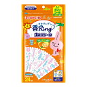 【5の倍数日・送料込・まとめ買い×5点セット】金鳥 カオリング 虫よけシール ゆるあにまる やさしいオレンジの香り 24枚入