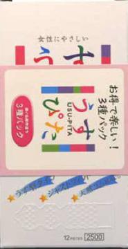 【12個で送料込】ジャパンメディカル うすぴた 3種アソート 12個入り×3箱 ( 計36枚 ) ( コンドーム ) ×12点セット ( 4517739000660 )