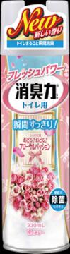 【24個で送料無料】【エステー】【トイレの消臭力】トイレの消臭力スプレー　フローラルパッション 330ml×24点セット ( 4901070124855 )