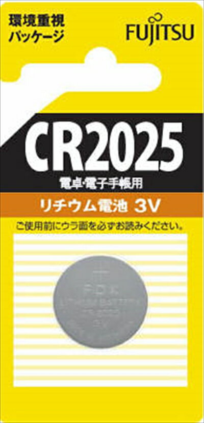 【令和・早い者勝ちセール】【FDK】【富士通】富士通リチウムコイン1個CR2025C ( B ) 【0】 ( 4976680789503 )