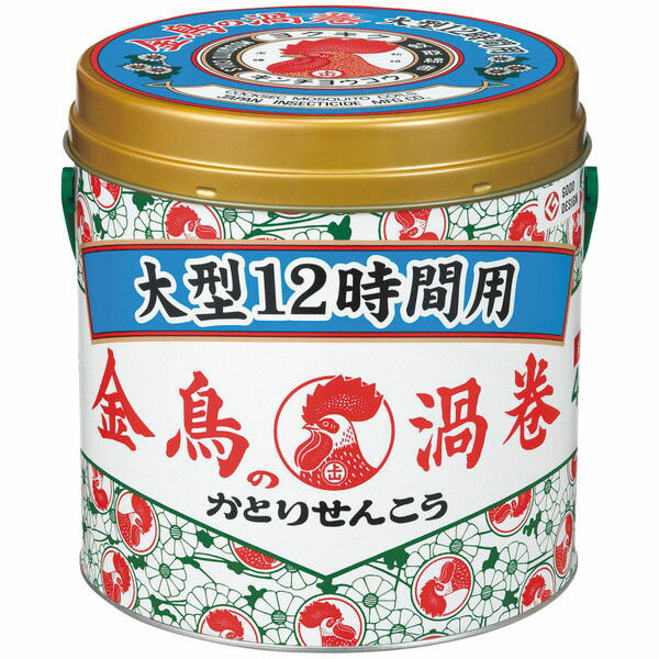 【送料無料・まとめ買い×3】金鳥の渦巻　大型　12時間用　40巻　 ( 缶 ) ×3点セット ( 4987115000650 )