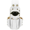 【送料込・まとめ買い×25点セット】SK11 革製ツールケース7丁差 SHWL-3ホワイト