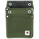 【送料込・まとめ買い×20点セット】SK11 帆布鳶用腰袋2段 国防 TSH-2D-DG