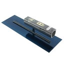 【送料込・まとめ買い×2点セット】金長 角コテ 油焼 0.5黒塗角柄 300mm リベットレス