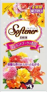 【姫流11周年セール】 日本合成洗剤 フレグランスソフター　エレガントブーケの香り　つめかえ用 500ML(衣類用柔軟剤) ( 4904112828063 )