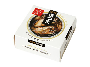 ■■■ 【送料込】 K＆K 缶つまプレミアム 広島かき 燻製油漬け×24個セット ( 食品・おつまみ・缶詰 ) ( 4901592891266 )