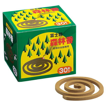 【決算セール】児玉兄弟商会 コダマ 森林香 30巻入　緑箱（屋外専用の強力な蚊取り線香）(4971833010169)※無くなり次第終了のサムネイル