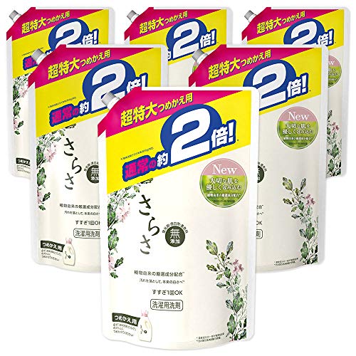 【決算・送料込・まとめ買い×6】P&G さらさ 洗剤ジェル つめかえ用 超特大サイズ 1640g×6点セット（4902430366595）※ケース販売　無くなり次第終了のサムネイル