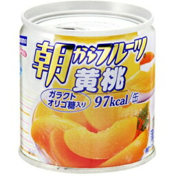 【送料込・まとめ買い×6点セット】はごろも　朝からフルーツ　黄桃　缶詰 190g（食品　果物　缶詰め）(4902560171038)