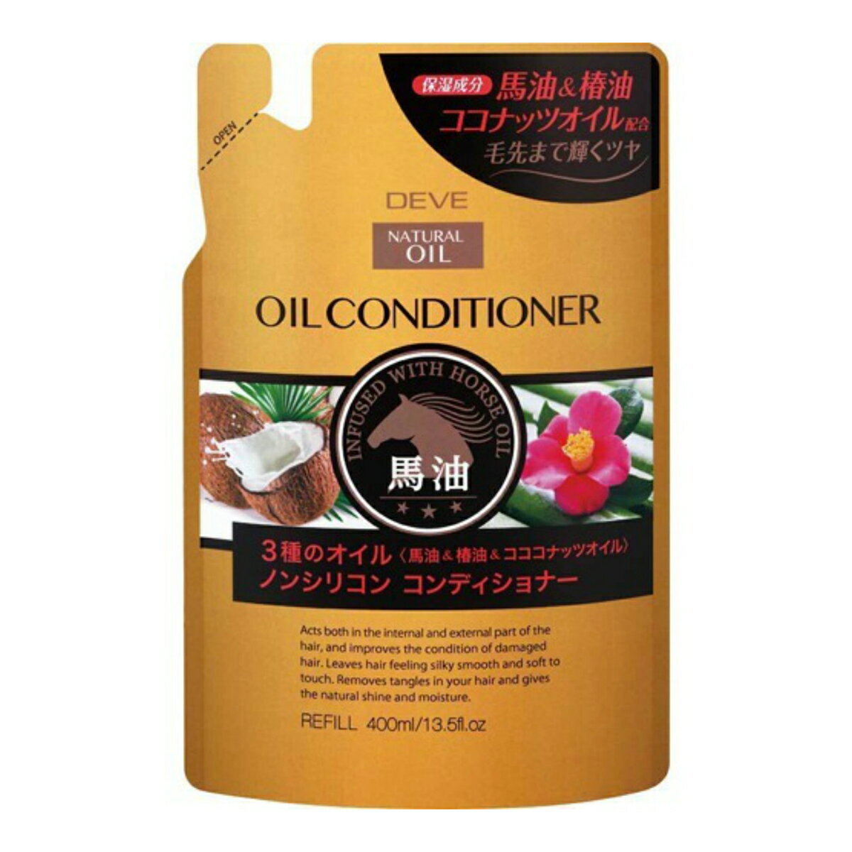 熊野油脂 ディブ　3種のオイル　コンディショナー400ML×5点セット ( 4513574024328 )