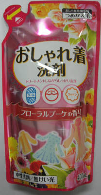 【令和 早い者勝ちセール】日本合成洗剤 おしゃれ着洗い 詰替 400ML 植物系中性洗剤 ( 4904112826670 )