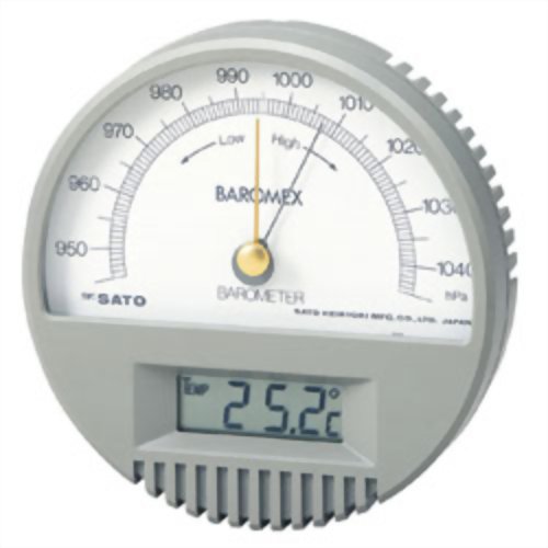 【送料込】佐藤計量器製作所 バロメックス気圧計(温度計付)
