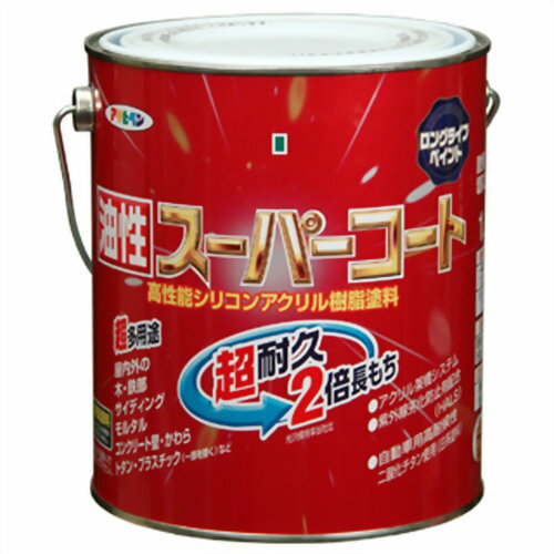 【送料込】アサヒペン アサヒペン 油性スーパーコート ウィニーグリーン 1.6L