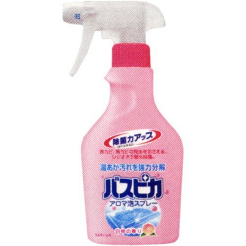 【送料込・まとめ買い×3】バスクリン バスピカ アロマ泡スプレー 白桃の香り 400ml ×3点セット ( 4987138200204 )