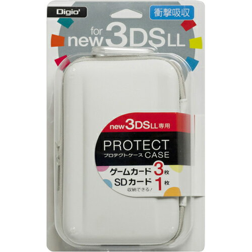ナカバヤシ Digio2 new 3DS LL用プロテクトケース ホワイト SZC-3DSLL1401-W