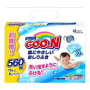 【令和・春の大開放セール】大王製紙 グーン 肌にやさしいおしりふき つめかえ用 70枚×8個 ( 4902011735413 )