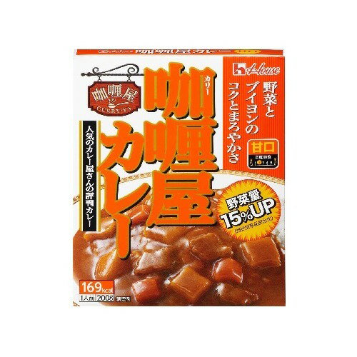 【メーカー直送・代引不可・同梱不可】 【ハウス食品】 カリー屋 カレー 甘口 200g