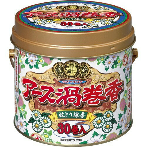 【送料無料・まとめ買い×5】アース製薬　アース渦巻香 30巻缶入 ( 渦巻き蚊取り線香 ) ×5点セット ( 4901080170514 )