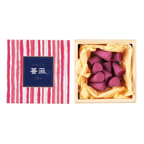 【送料無料・まとめ買い×5】日本香堂 お香 インセンス 「かゆらぎ 薔薇 コーン型12個入」×5点セット(4902125384552)