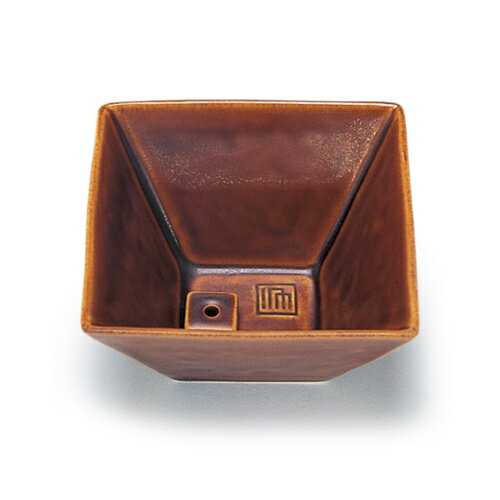 【送料込・まとめ買い×2点セット】縁 香器 飴釉色