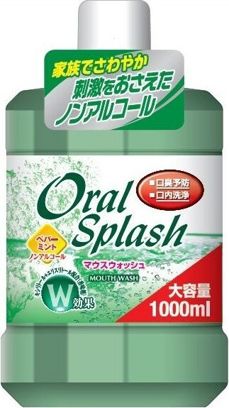 【送料無料・まとめ買い×10】ロケット石鹸 OralSplash ( オーラルスプラッシュ ) ペパーミント大 ( 内容量：1000ML ) ×10点セット ( 4571113807108 )