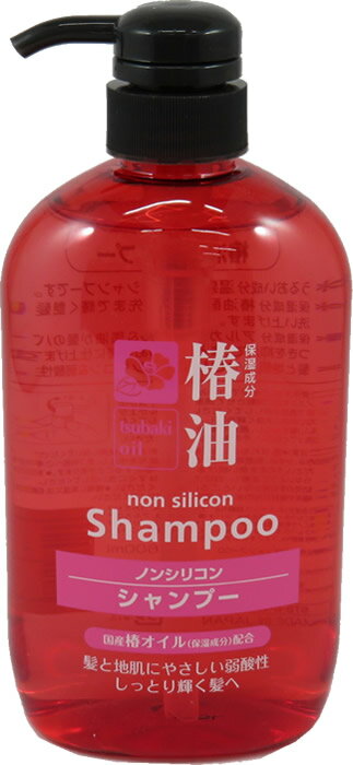 熊野油脂 椿油シャンプー 600ml 本体 ( ノンシリコンシャンプー ) ( 4582400830136 )