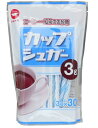 商品名：カップ印　カップシュガースリー30 (3g×30本)ブランド：日新カップ原産国：日本コーヒー・紅茶のお砂糖・グラニュ糖3gをスティックに小分け包装しました。・コーヒー・紅茶のパートナーとして定番の商品です。・1本3gなので甘さを控え目にしたい方に便利です。 原材料名 グラニュ糖内容量 90g(3g×30本)/袋保存方法 高温・多湿を避けて保存してください。栄養成分表示（1本3gあたり）熱量 12kcalたんぱく質 0g脂質 0g炭水化物 3gナトリウム 0mgJANコード:4904001241867商品番号：101-*040-99802広告文責：アットライフ株式会社TEL 050-3196-1510※商品パッケージは変更の場合あり。メーカー欠品または完売の際、キャンセルをお願いすることがあります。ご了承ください。