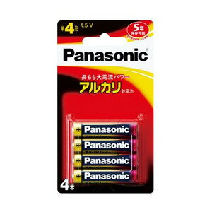 パナソニック アルカリ乾電池 単4形 4本パック LR03XJ/4B ( )