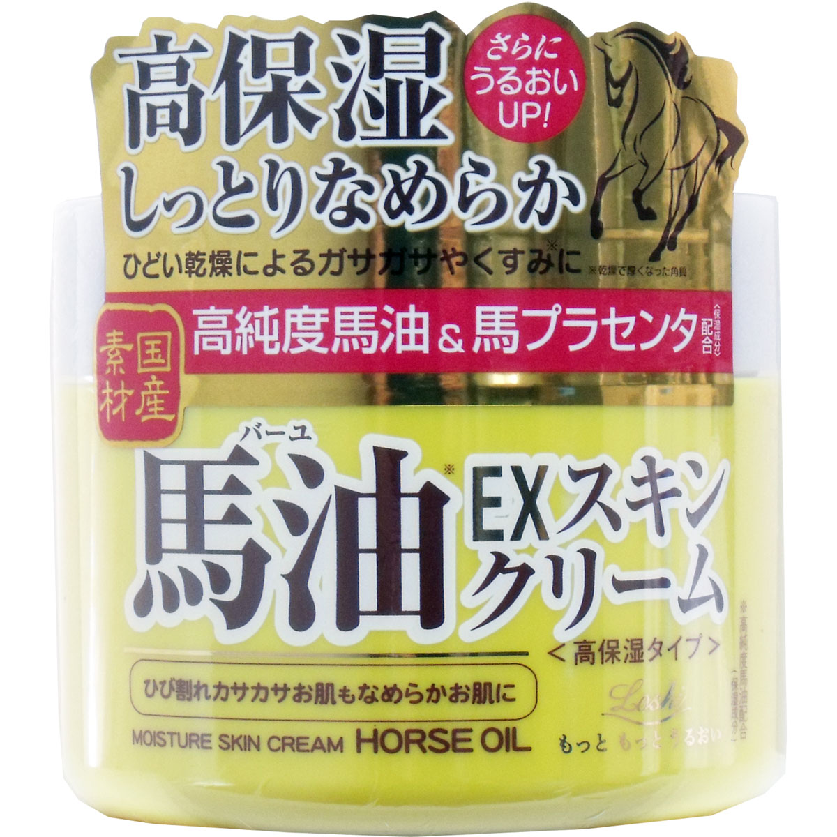 【令和・早い者勝ちセール】ロッシモイストエイド　馬油EX　スキンクリーム 100g 高保湿しっとりタイプ ( バーユ 乾燥肌 ) ( 493620110..