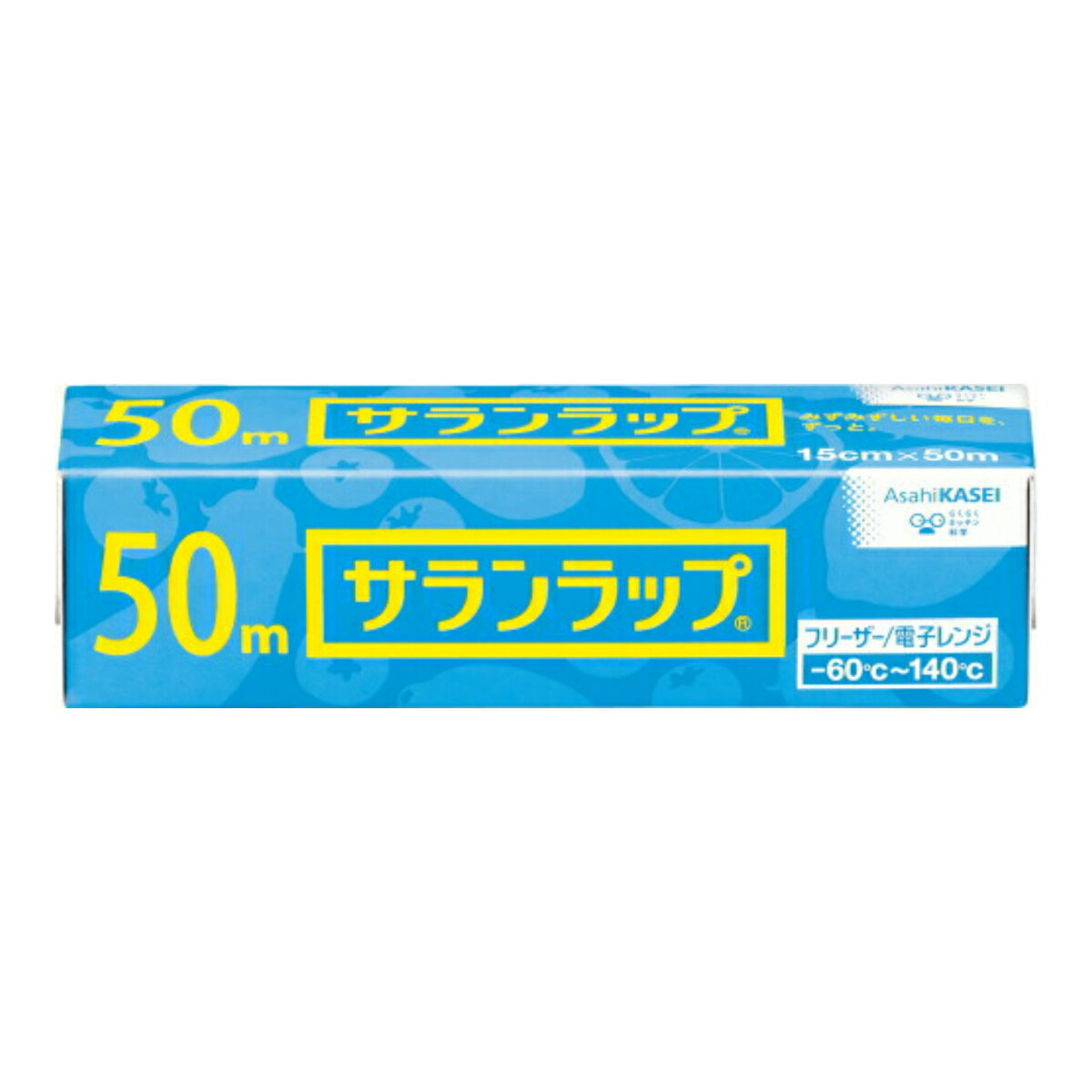 【送料込・まとめ買い×9点セット】旭化成 サランラップ　家庭用　サランラップ 15cm×50m　1個　耐熱温度は140度、耐冷温度は-60度　電子レンジ加熱から冷凍保存まで（4901670110203）